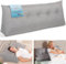 ELONEO Rückenkissen 140 cm breit, Keilkissen für Bett und Sofa geeignet, dreieckiges Lesekissen, Kissen mit abnehmbarem und waschbarem Bezug, mit praktischem Seitenfach