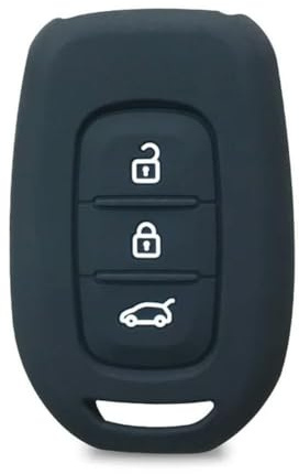 IPUDIS Couvercle de clé en Silicone à 3 Boutons pour Dacia Sandero 2021 Renault Clio 5 Twingo 3 Duster Sandero Logan Captur Scenic