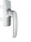 Sivenci - Manilla Abatible de Aluminio | Cremona Cuadrada Serie Europea | Maneta Apertura Interior 2 Palas | 177 x 34 x 64 | Plata | Derecha