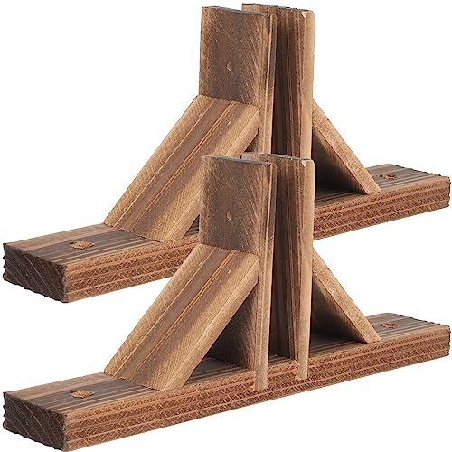 Yardwe Supporto Per Staccionata In Legno 2 Pezzi Piedi Per Staccionata Triangolare Piedini Per Recinzione Da Giardino Pali Base In Legno Base Divisoria Bordo Giardino Basi Per Recinzione