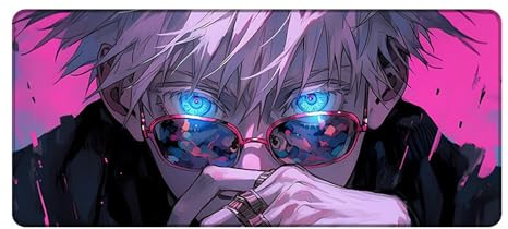 GeRRiT Jujutsu Kaisen Mauspad, Spiel-Mauspad, XXL-Mauspad, Anime-Mauspad, großes Mauspad, 900 x 400, wasserdicht und rutschfest, Gojo Satoru (90 x 40 cm)
