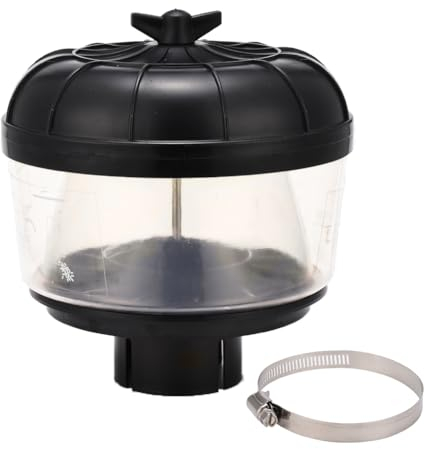 Blueshyhall Filtre cyclonique tout-terrain pour voiture, tuyau d'admission, filtre à air, universel pour tuba d'admission, pré-filtre à air, tracteur, entrée d'air (63,5 mm)