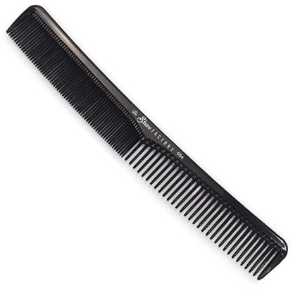 THE SHAVE FACTORY Hitzebeständiger Schwarzer Kamm – Schwarz 054 – Robuster Haarkamm für Professionelle Stylisten & Zuhause – Bruchsicheres, Hitzebeständiges Styling-Werkzeug