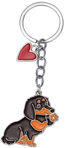 WEWAYSMILE Welpe Schlüsselanhänger, Hunde Schlüsselanhänger, Niedlicher Welpe-Schlüsselanhänger, Für Dekor Auto Schlüsselanhänger Tag Personalisierte Geschenk, Länge: 4,09 Zoll/10,4 cm