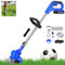 DayPlus kabelloser Strimmer Grasschneider, 24V, Leichtgewicht mit 2×1500mAh Akkus und Ladegerät, Rasenkantenschneider zum Trimmen von Gras und Unkraut mit 10×Metallklingen und 2×Kreissägeblättern