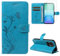 Funda Compatible con Xiaomi Redmi 13 4G, con 1 Pieza Vidrio Templado Protector de Pantalla, Cuero PU y Libro Movil Carcasa, Función de Soporte y Billetera Caso - Azul