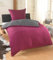 DreamHome 2 teilig Uni fein Seersucker Wende Bettwäsche Bettbezug für Bettdecke Kissenbezug 80x80, Farbe:BORDO-GRAU, Größe:155 x 220 cm