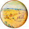 SHEDIE Piatto Decorativo da Appendere in Ceramica, Piatto Decorativo da 25,5 cm for Pittura a Olio, Piatto da Appendere in Ceramica, Piatto Creativo Vintage Vivente