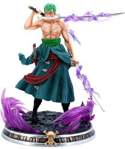 FISAPBXC Onepiiece Figures Ornaments, Z-oro Anime Character Model, Cartoon Anime Statue, Collectible Model Toy, Desktop Ornament, Party Favors Birthday Gift Toys for Fans 19cm
