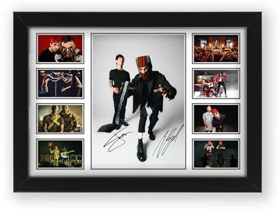 Signierter Posterdruck Twenty One Pilots, limitierte Auflage, Autogramm, Fanartikel, Sammlerstück, Fanartikel (ungerahmt, A3 (30 x 40 cm)