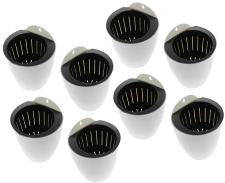 Milisten Lot de 8 Pots de Fleurs Décoratifs à Arrosage Automatique pour Plantes D'intérieur - Pots de Fleurs Muraux en Plastique Violet