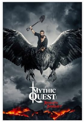MAYLOVELY Poster aus der Mythic Quest-Serie, Leinwand-Poster, Schlafzimmer, Dekoration, Landschaft, Büro, Raumdekoration, Geschenk, 30 x 45 cm