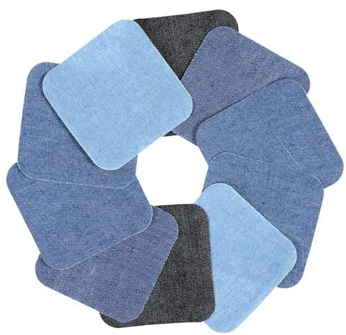 Juego de 10 parches para planchar, para vaqueros, chaquetas, mochilas