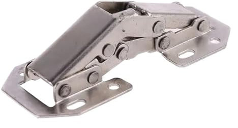 DNMBVQJB Charnières de Porte d'angle d'armoire de Cuisine, sans perçage, en Acier Inoxydable, charnière à Fermeture Douce, charnière de Placard dissimulée de Remplacement