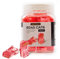 Spetstech 50-Pack Cat 6 PASS Through Connectors (Red) - RJ45 Modular Plugs/Ethernet Connectors for Ethernet Cables