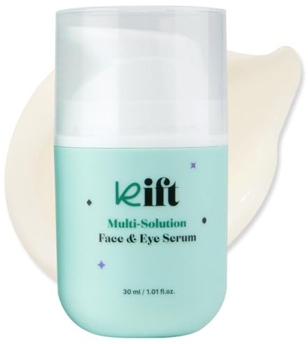 kift Multi-Solution Face & Eye Serum - Hydrating, Smoothing, and Soothing K-Beauty Skincare Serum for Radiant, Nourished Skin, 30ml