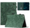 KEROM Case for iPad Mini 5, iPad Mini 4 Case, iPad Mini Case, iPad Mini 3/2/1 Case, Embossed Suede Leather Folio Stand Cover with Auto Wake/Sleep & Card Slot & Pen Holder - Green Butterfly Embossing