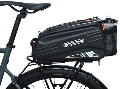HOMPER Fahrradtaschen,wasserdichte Gepäckträgertasche Fahrrad Kofferraumtasche,9L Eva Berg Fahrrad Rücksitz Tasche Lagerung Sattel Umhängetasch Radsport Gepäckträger mit Schultergurt