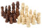 QANYEGN 32PCS International Chess Pieces, Dual Color Wooden Chess Figures Pieces, Figures Chess Game Pawns Suitable for Beginners
