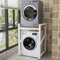 A Stacked Cabinet for Washing Machines and Dryers, with 3 Adjustable Heights for Washing Machines, Dryers, Drying Cabinets, Shelves, and Washing Cabinets,White