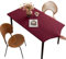Tischdecke rutschfeste mit Gummizug, Polyester Abwischbar Tischdecke, Elastisch Wasserdicht Schmutzabweisend Tischdecken für Esstisch, Garten, innen, draußen(Red,80 x 140 cm)