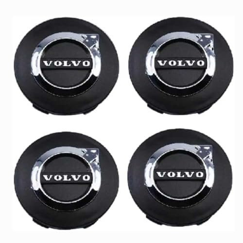 DFANBO 4 Stück Nabendeckel für Volvo XC40,60MM, Auto Nabenkappen mit Logo,Radnabenkappen Felgendeckel Felgenkappen Nabenkappen Wasserdicht ABS Wheel Caps