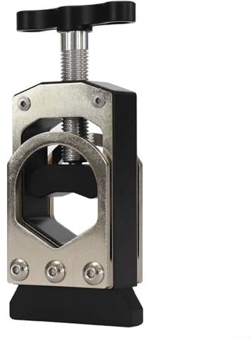 Bebykilemi Professionelles Fahrrad-Gabel-Schneidführungswerkzeug, Aluminiumlegierung, Lenkervorbau-Rohrschneider, für Mountainbike, Rennrad, Vordergabelrohre 19–38 mm (schwarz)