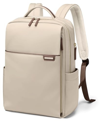 GOLF QUALITY Laptop Rucksack Damen 14 Zoll, Rucksack Herren, Bussiness Rucksack Wasserdicht, Backpack Daypack Für Schule, Freizeit Und Reise Aprikose