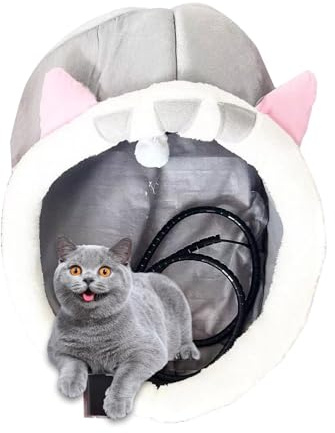 Beheiztes Katzenbett – elektrisch beheizte Katzenhütte – abnehmbarer Heizer für Hundehütten – waschbare Schlafmatte für Haustiere – wärmeisoliertes Bett | PA