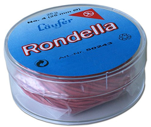 Läufer 50243 Rondella Gummiringe Nr. 4, Durchmesser 25 mm, 25g Runddose, rot, besonders langlebig