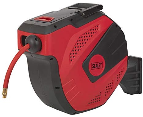 Sealey sa824 Air Schlauchtrommel Auto Rücklauf Control 30 mtr Ø10 mm ID – Gummischlauch