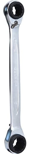 KS Tools 503.4546 4 in 1 GEARplus umschaltbar Doppel-Ratschenringschlüssel, 16x17x18x19mm