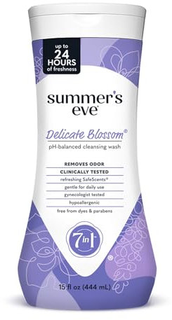 Summer's Eve Cleansing Wash for Sensitive Skin, Delicate Blossom, 440 ml