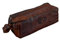 PRIDE AND SOUL 47175 Schlamperrolle, Federmäppchen aus Rindsleder, Federmappe, Ledermappe, Federtasche, Stifteetui für Schüler Studenten, das mobile Büro, Schreibutensilien, braun, ca. 20 × 6 × 7 cm