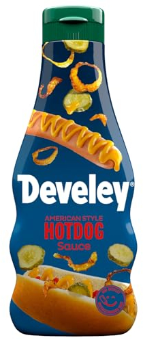 Develey – Hotdog Sauce American Style – 1 x 250ml – Mit Develey mittelscharfem Senf