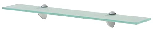 vidaXL Estante Flotante de Cristal Medidas 60x10 cm Grosor del Vidrio 8 mm Claro