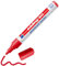 edding 90 Glasboardmarker - rot - 1 Glasboard Stift - Rundspitze 2-3 mm - Fensterstift abwaschbar - zum Schreiben und Markieren auf Glasoberflächen wie Fenster, Glasboards - trocken abwischbar