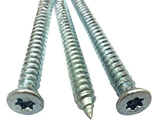 Fensterrahmenschrauben Fensterschrauben SENKKOPF 7,5 x Länge wählbar (152mm, 100 Stück)