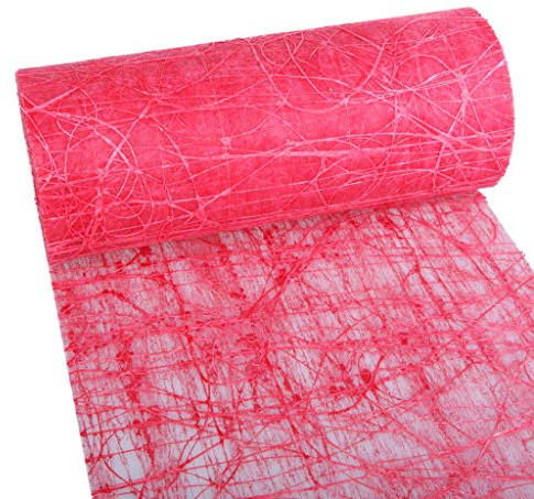 Dekoweb® Tischläufer - Tischband - Tischdekoration - Rot - 30 cm Breite - 5 m Länge - 54-300-5-009
