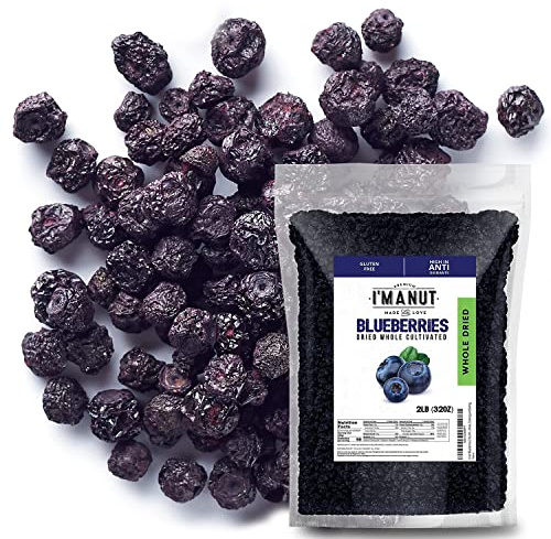 Dried Blueberries, 2 lb (32 oz), Plump & Chewy, Peanut & Gluten Free