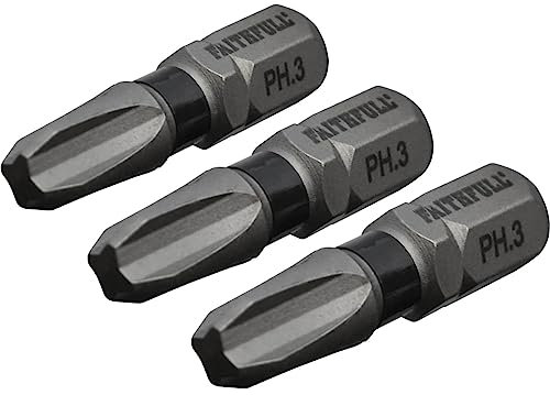 Philips Impact Screwdriver Bits PH3 x 25mm (Pack 3)
