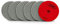 BGTEC 100mm nasser Diamant Polierpads Satz 6 Stücke Körnung 400 Pads Bausatz für Granit Marmor Stein Quarz Fliesen Beton