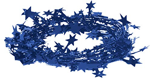 Creativery Drahtgirlande Sterne 2,7 Meter Weihnachtsgirlande Farbauswahl: blau 352 / königsblau/Royalblau