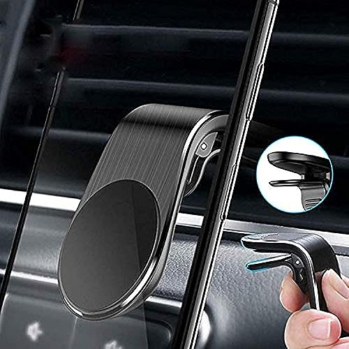 Magnetische Handyhalterung für KFZ / Auto (Schwarz) für, Magnet Auto Lüftung, Handy Halter Halterungen kompatibel mit iPhone Samsung Smartphone und andere