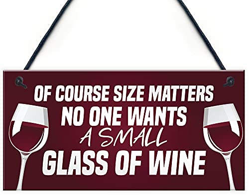 RED OCEAN Funny Home Bar Signs Novelty Wine Alcohol Gifts Man Cave Hanging Pub Signs Funny Gifts For Her Friend