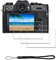 iDaPro Pellicola protettiva per display compatibile con Fujifilm X-T30 II X-T30II Fuji X-T30 Mark II + cinturino da polso [3 + 1 pezzo] in vetro temperato temperato durezza 9H