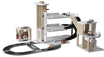 VERTBAUDET Garage Station + Service en Bois Multicolore TU