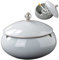 Mecctuck Aschenbecher, Aschenbecher für Draussen, Aschenbecher mit Deckel, Windaschenbecher, Outdoor Aschenbecher Keramik, Zigarren Aschenbecher für Balkon/Zuhause/Terrasse/Büro Dekoration
