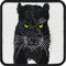 Black Panther Aufnäher mit Stickerei | Black Panther Patch Wildkatze Bügelbild Leopard Aufbügler zum annähen/aufbügeln | Save the Earth Wildlife protection Umweltschutz Abzeichen | 75x75mm