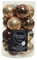 Glaskugeln Baumschmuck Weihnachtskugeln Mini Weihnachtsdeko 16 St Braun